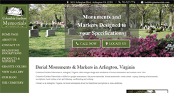 Desktop Screenshot of cgmemorials.com