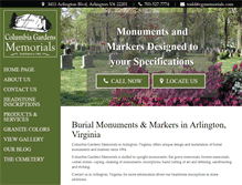 Tablet Screenshot of cgmemorials.com